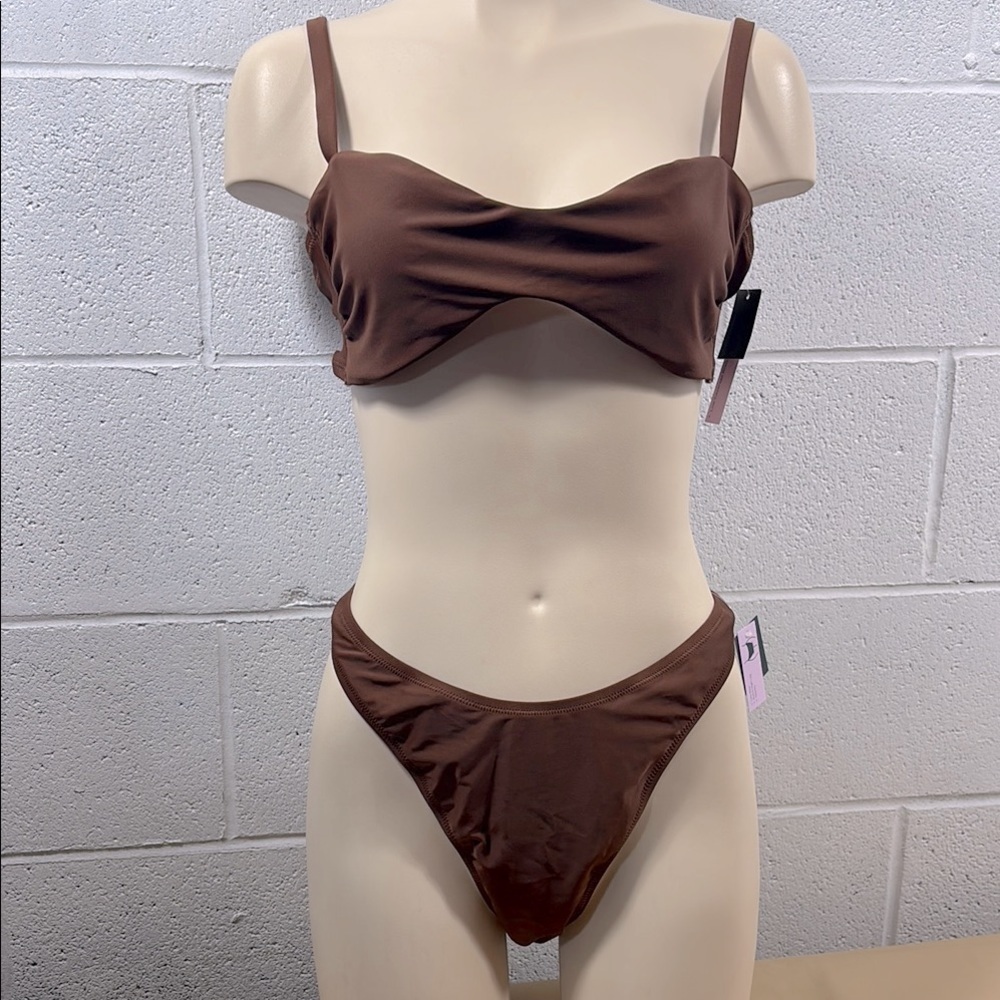NWT Wild fable Brown Bikini Set - Picture 1 of 9